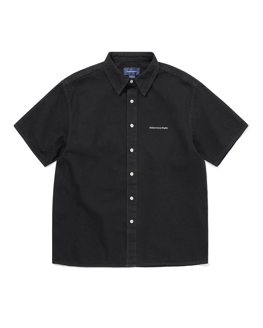 Washed Denim S/S Shirt - Black
