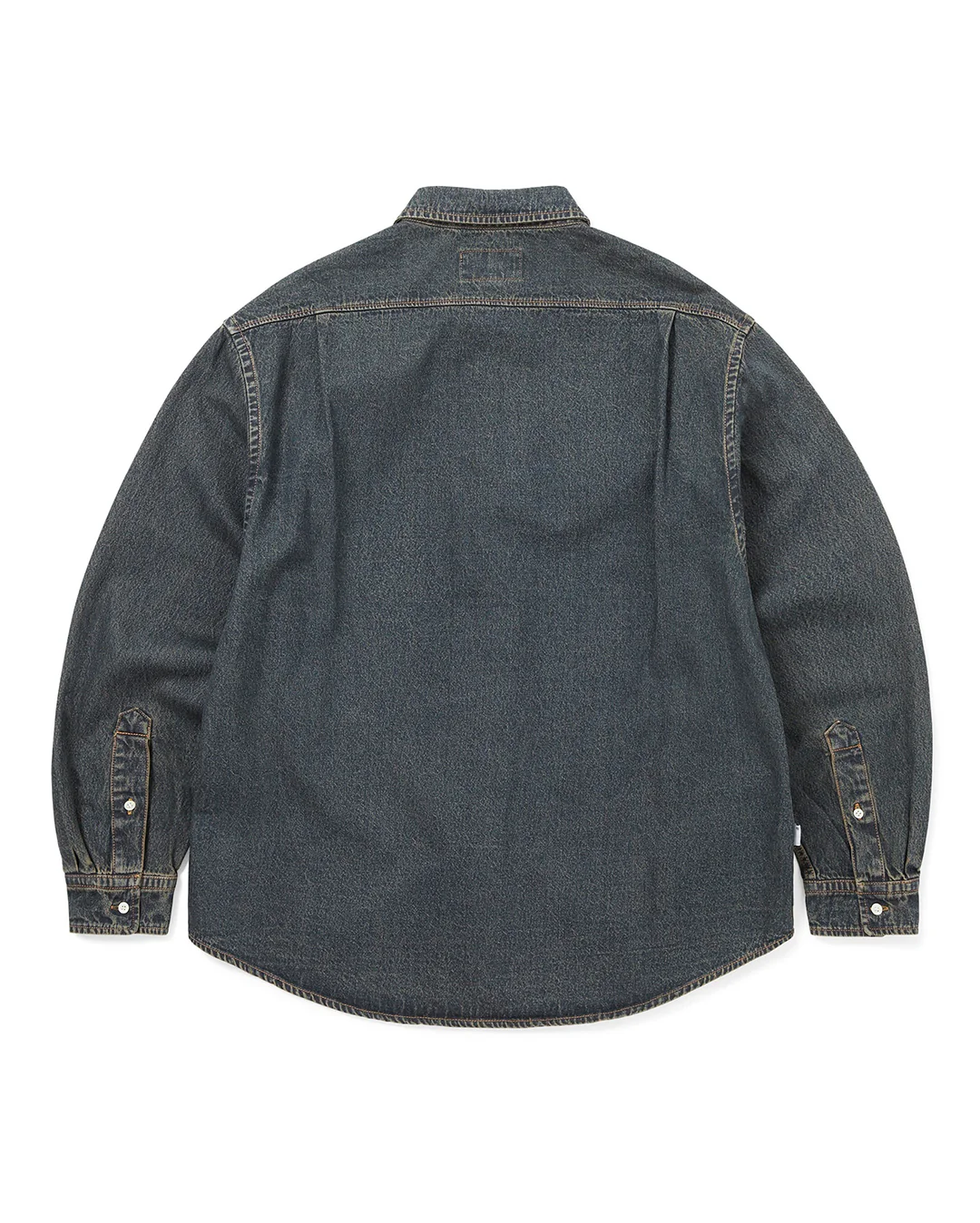 Washed Denim Shirt - Dusty Mud - Image 2