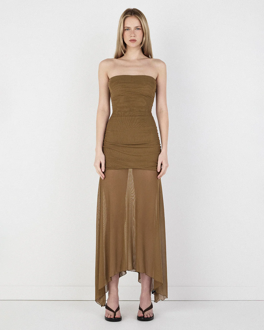 Zella Midi Dress - Khaki