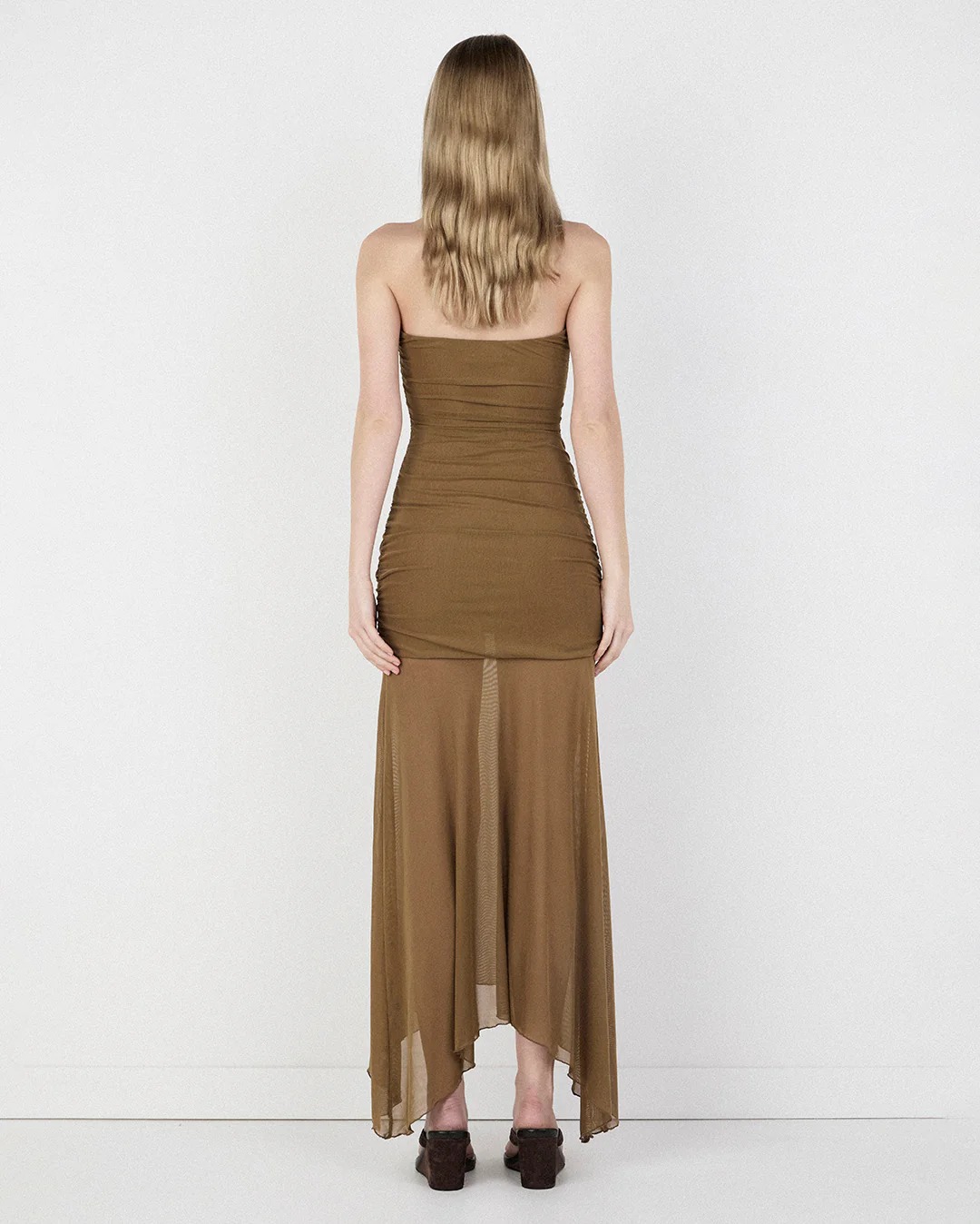 Zella Midi Dress - Khaki - Image 2