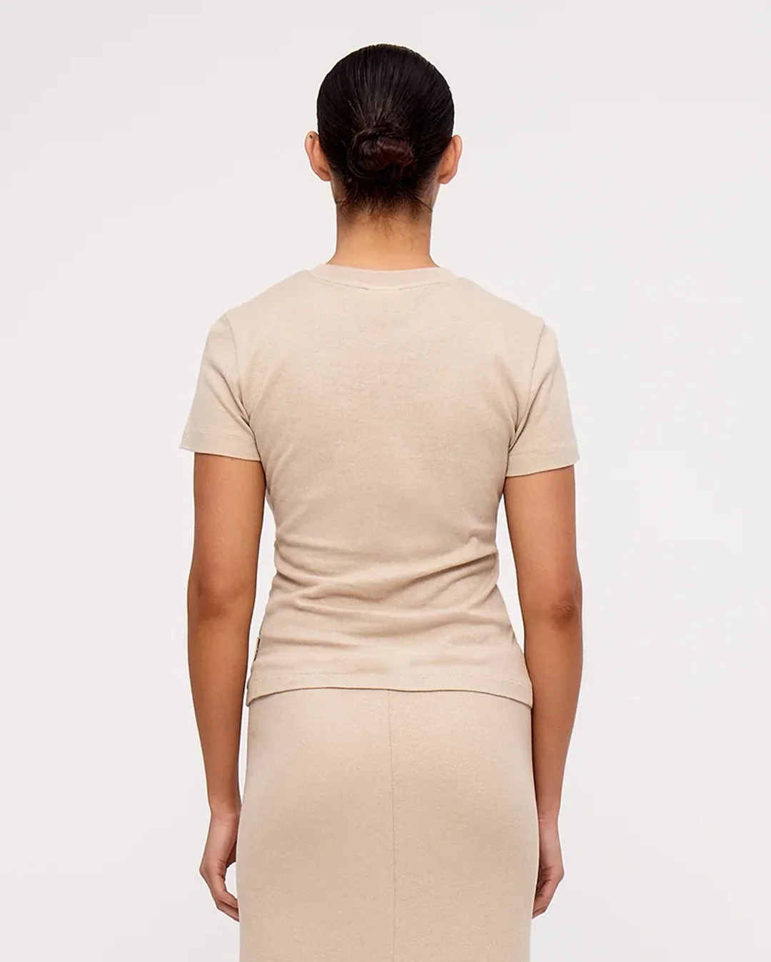 Husk Rib Hemp Jersey T-Shirt - Husk - Image 2