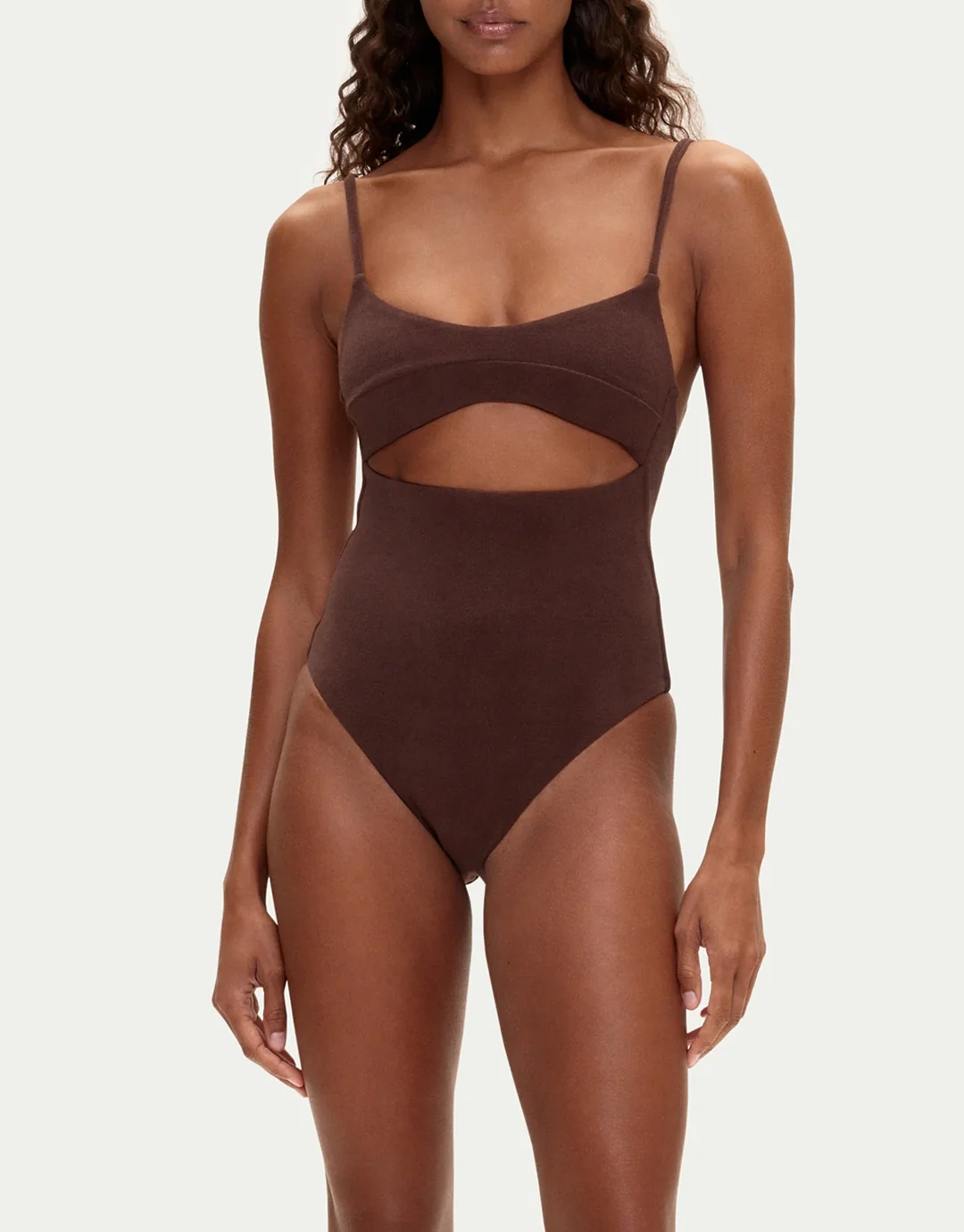 Towelling One Piece - Chocolate - Image 3