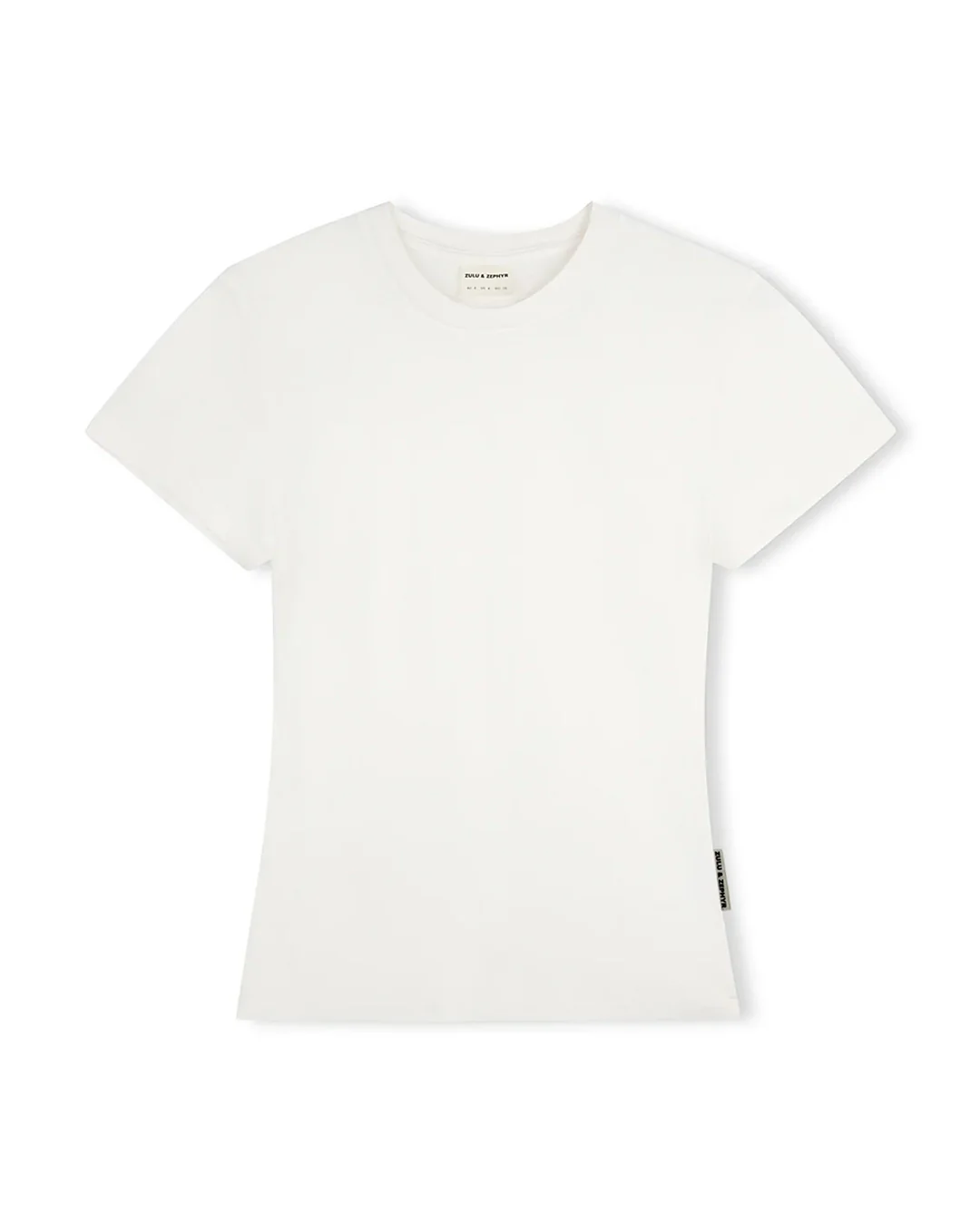 White Rib Hemp Jersey T-Shirt - White - Image 4